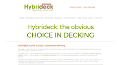 Desktop Screenshot of hybrideck.com.au